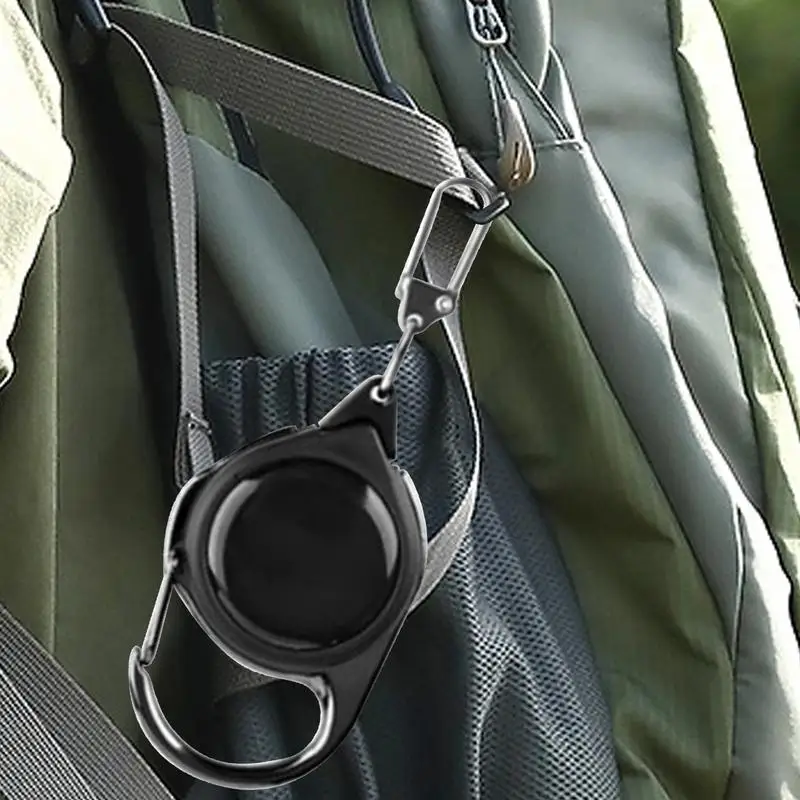

Telescoping Key Chain Multipurpose Key Chain For Outdoor Lightweight Black Badge Reel Portable Badge Holder For Travel