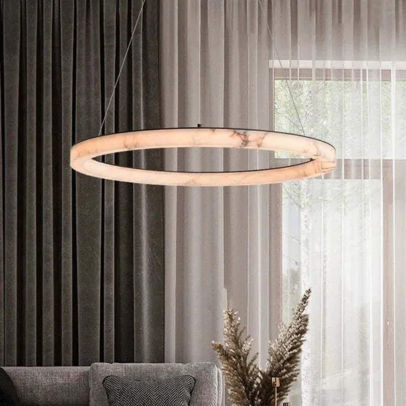 

Spain, marble chandelier modern minimalist chandelier French light luxury Italian style