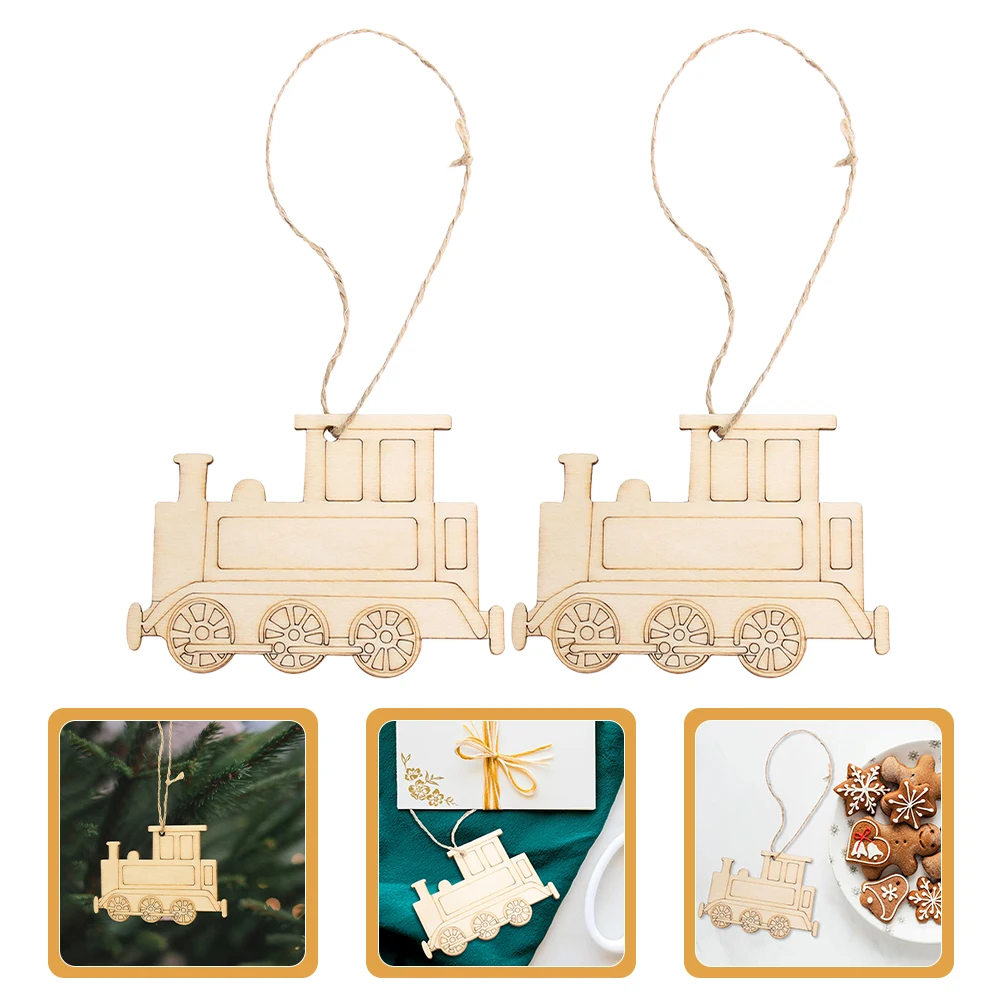 

3 Bags Wooden Train Head Slices Smooth Diy Craft Pieces For Handmade Decorations Embellishments Unfinished Wood Cutouts Hanging