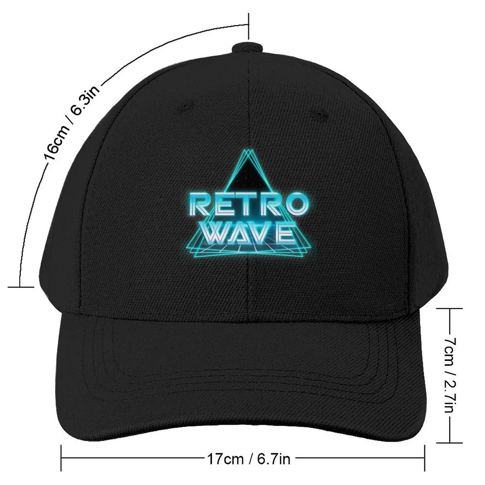 Retro wave Baseball Cap Hip Hop Fashion Beach fashionable beach hat Girl Men's