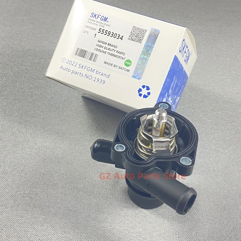 OEM# 55593034 55565336 Engine Coolant Thermostat Assembly For Chevrolet Aveo Sonic Orlando Trax Opel Astra J Encore 1.4T