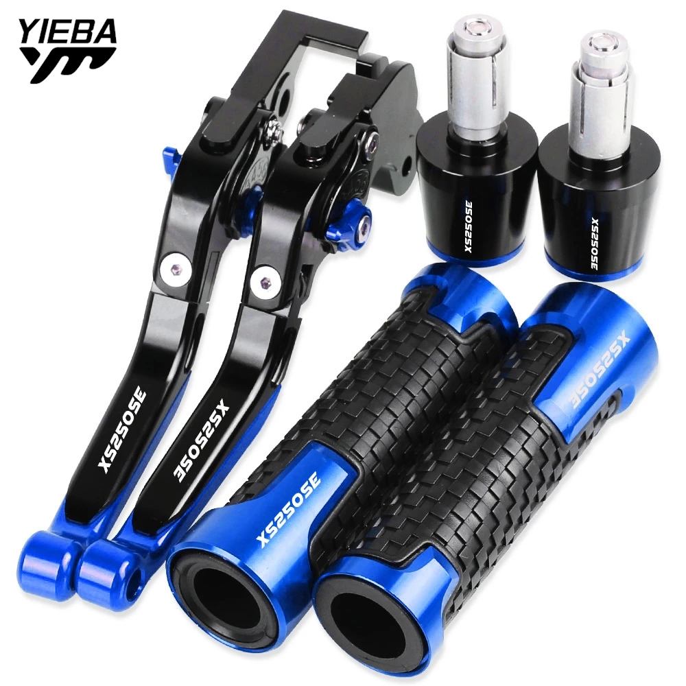 

XS 250 SE Motorcycle Aluminum Brake Clutch Levers Handlebar Hand Grips ends For YAMAHA XS 250 SE 1979 1980 1981 1982