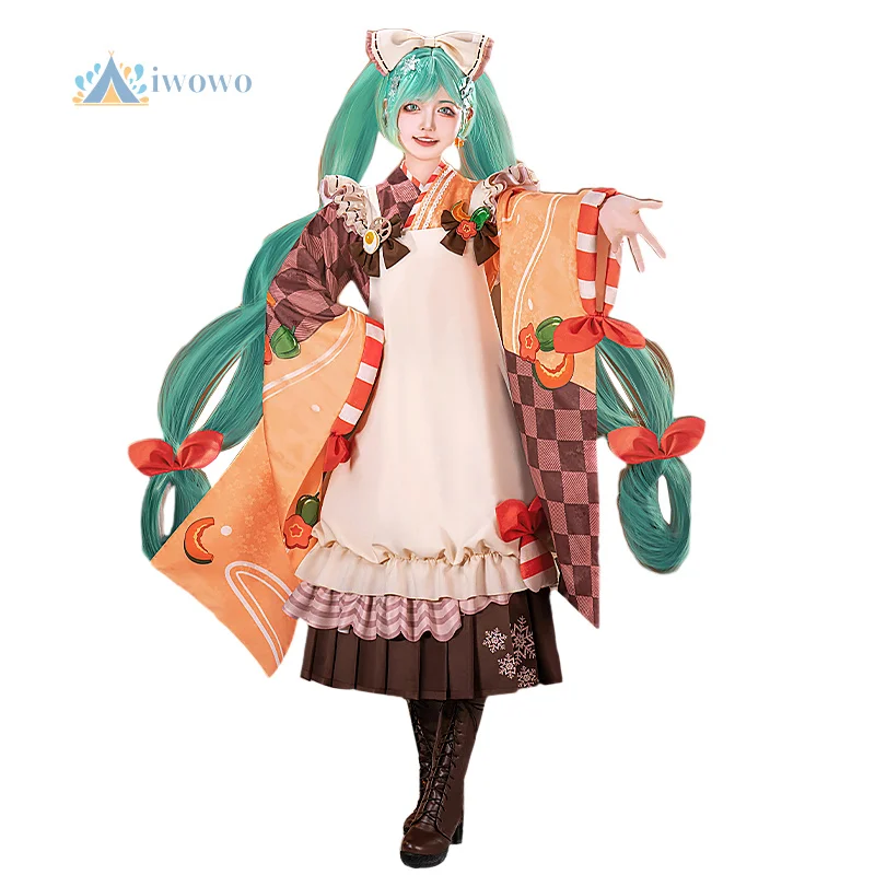 

Anime Project Sekai Cosplay Miku Costume Sweet Lovely Dress Daily Uniform Halloween Carnival Suit for Women Game