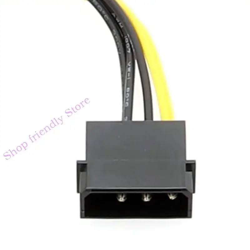 

594A 6Pin to 4Pin Male D Plug Converter Cord Graphics Card Power Supply Cable