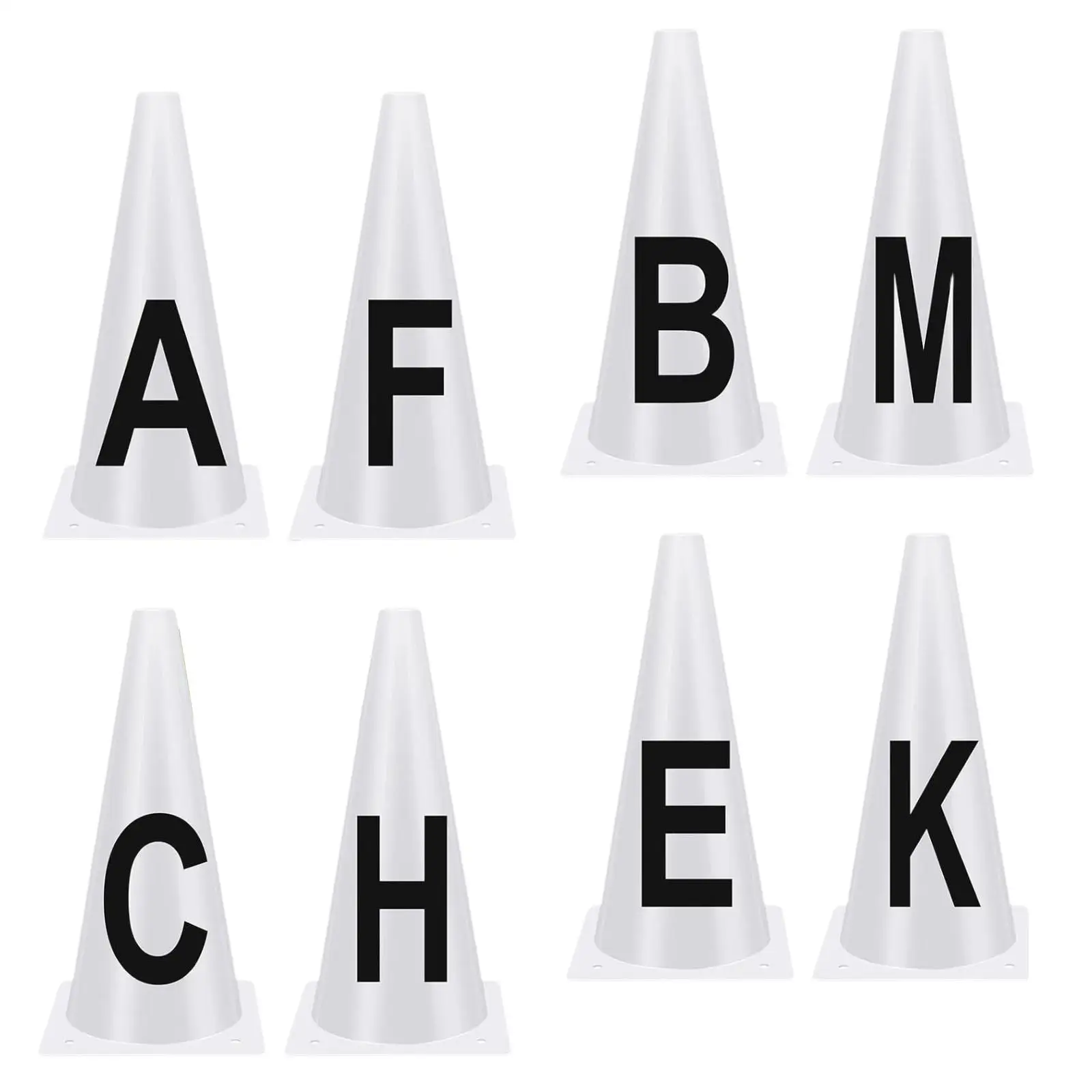 8x Dressage Cones,Letters Easy to Set up Events Equipment,Lightweight