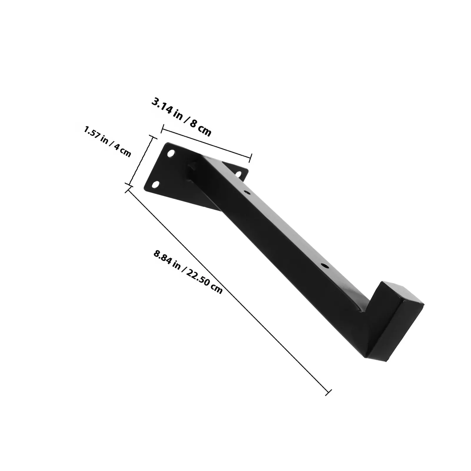 2Pcs Wall Shelf Supports Iron Thick Floating Shelf Brackets Heavy Duty Mounting Brackets for Books Photo Frames Living Room