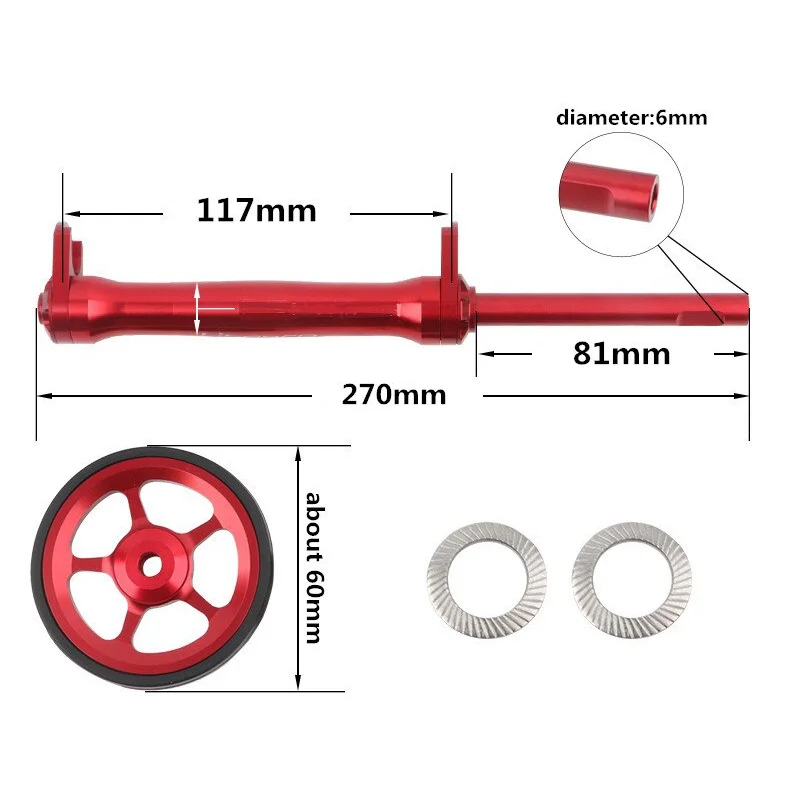 Liteproelite-Barre télescopique modifiée pour vélo pliant, alliage d\'aluminium, arrière T1, extension de roue facile, nouvelles pièces pour