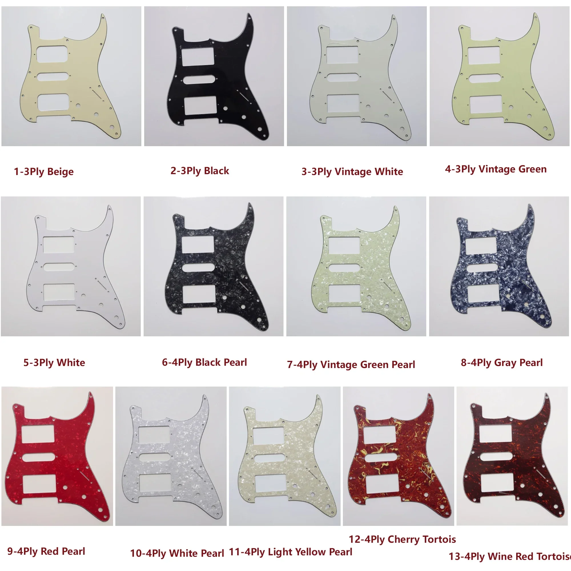 Humbucker Pickguard Set com Kill Switch, Humbucker Pickups, Divisão de bobina, Arnês Multi-Switch, Guitarra HSH Prewired, Alnico 5