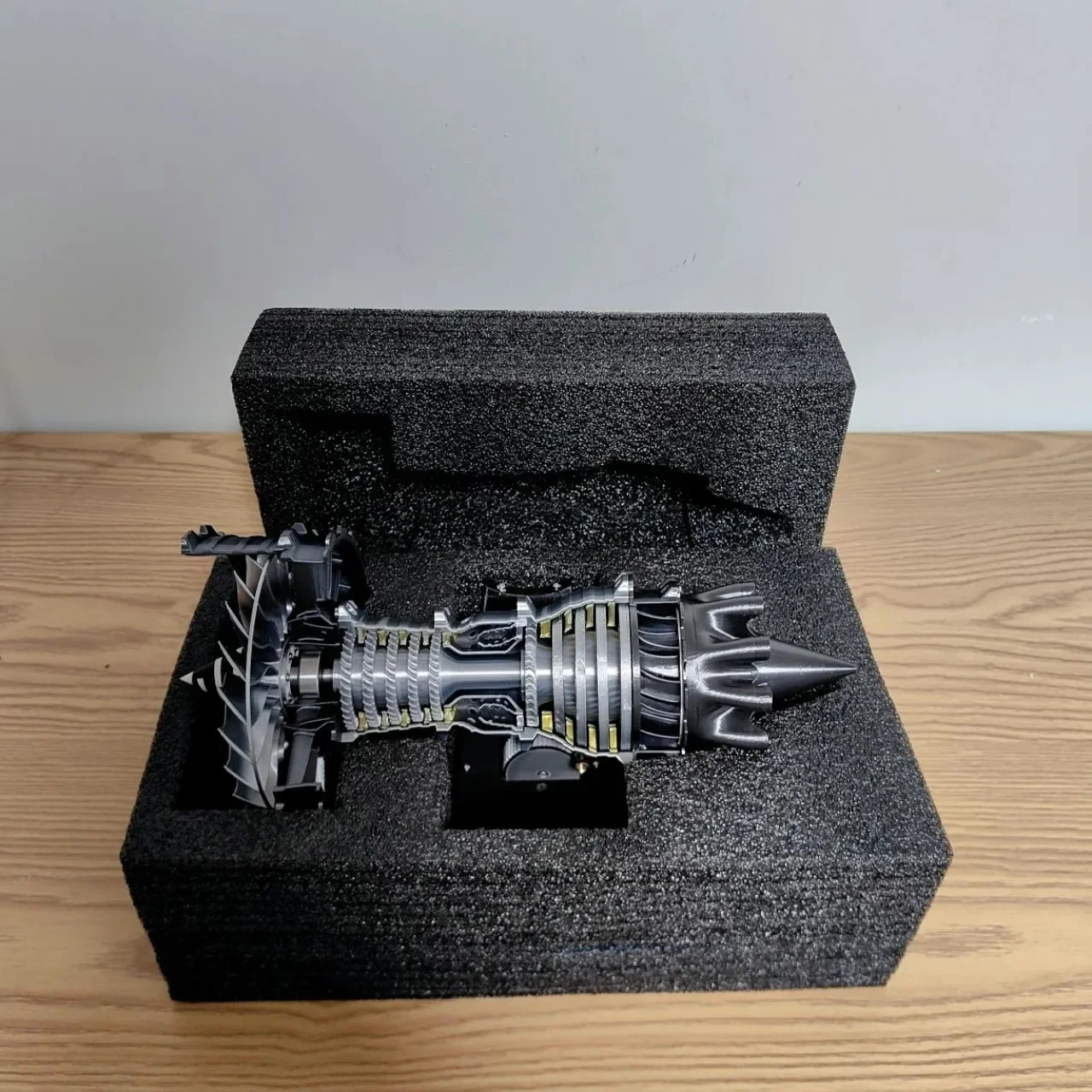 Mise à niveau du modèle de moteur Turbofan TR900, Kit d'assemblage de bricolage, moteur à Jet d'avion à grande vitesse, jouet expérimental d'impression 3D-fini