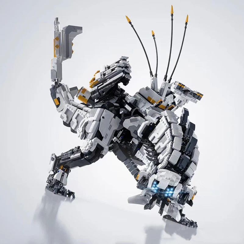 Moc Kids Toy Building Blocks Set Horizon Dawn Thunders Zero Giant Long Necked Mecha Beast Tooth Mechanical Monster Brick gift