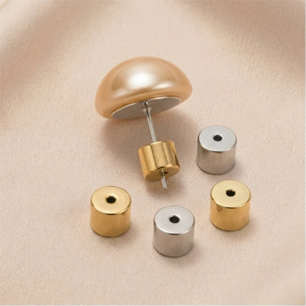 4pcs Earring Backs for Droopy Ears Heavy Earrings Replacements Locking Ear Supports Secure Stud Clutches for Sensitive Skin