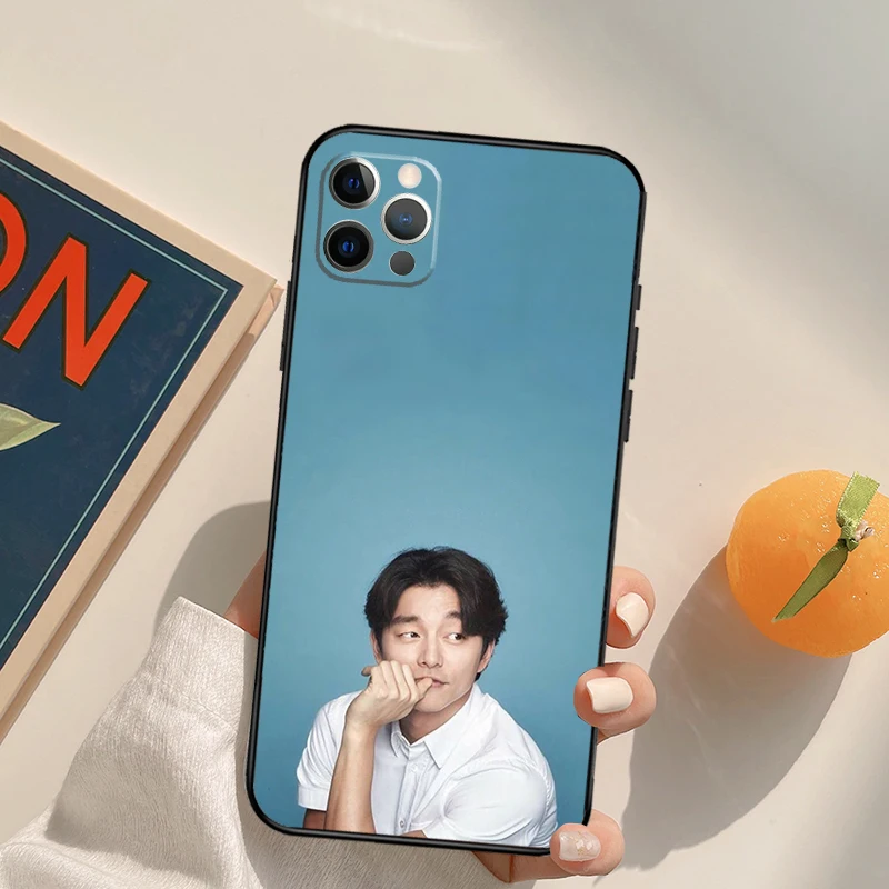 Korean Actor Gong Yoo Cover Case For iPhone 16 15 14 13 12 11 Pro Max XS XR X 12 13 Mini 16 15 Plus Fundas