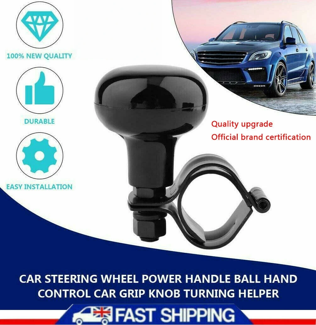 

Universal Car Steering Wheel Spinner Knob 360° Rotation Booster, Non-Slip Auxiliary Handle For Auto Truck Lawn Mower Tractor