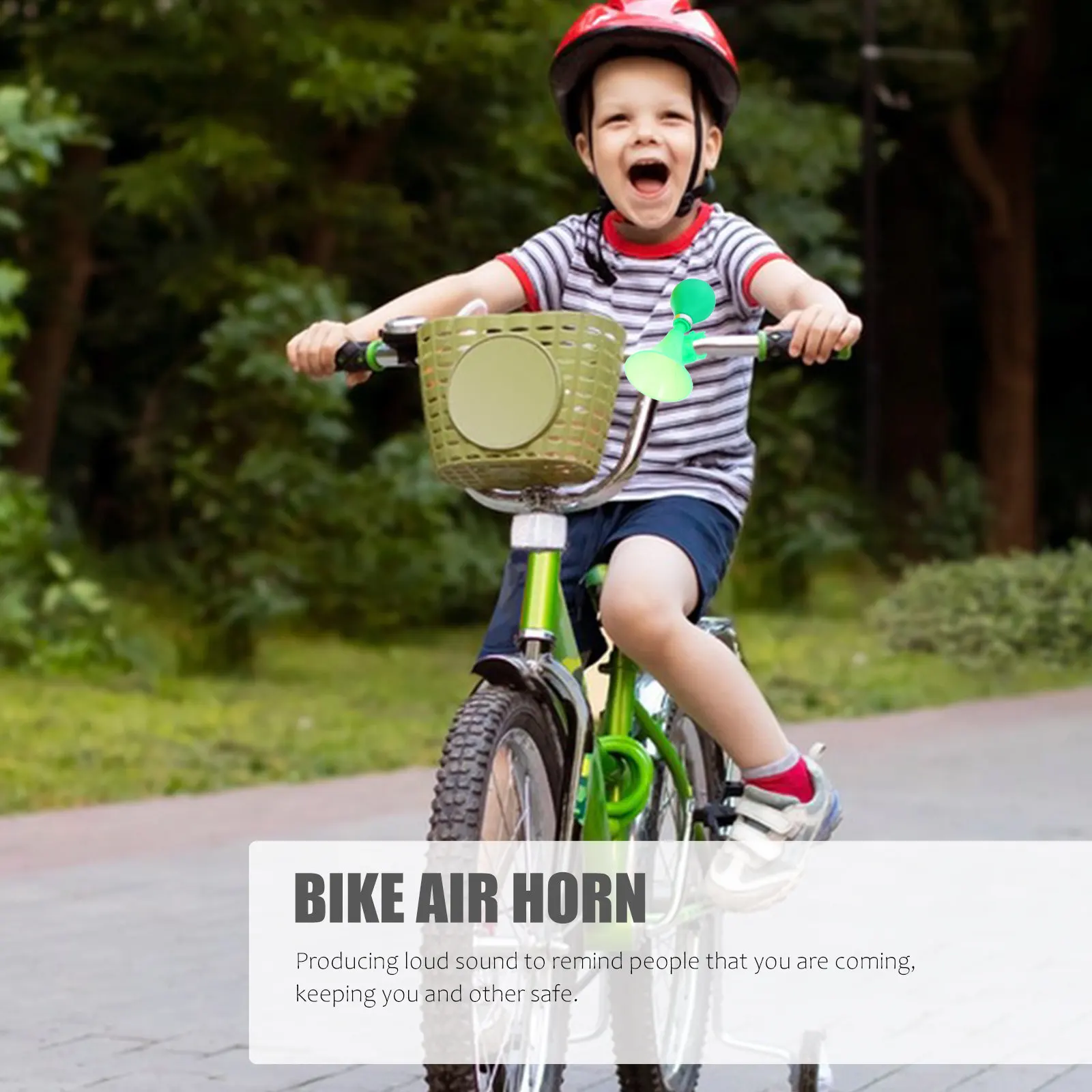 3Pcs Plastic Bike Horn Loud Clear Sound Handlebar Air Horn for Bicycle Scooter Mountain Bike Easy Install Random Color