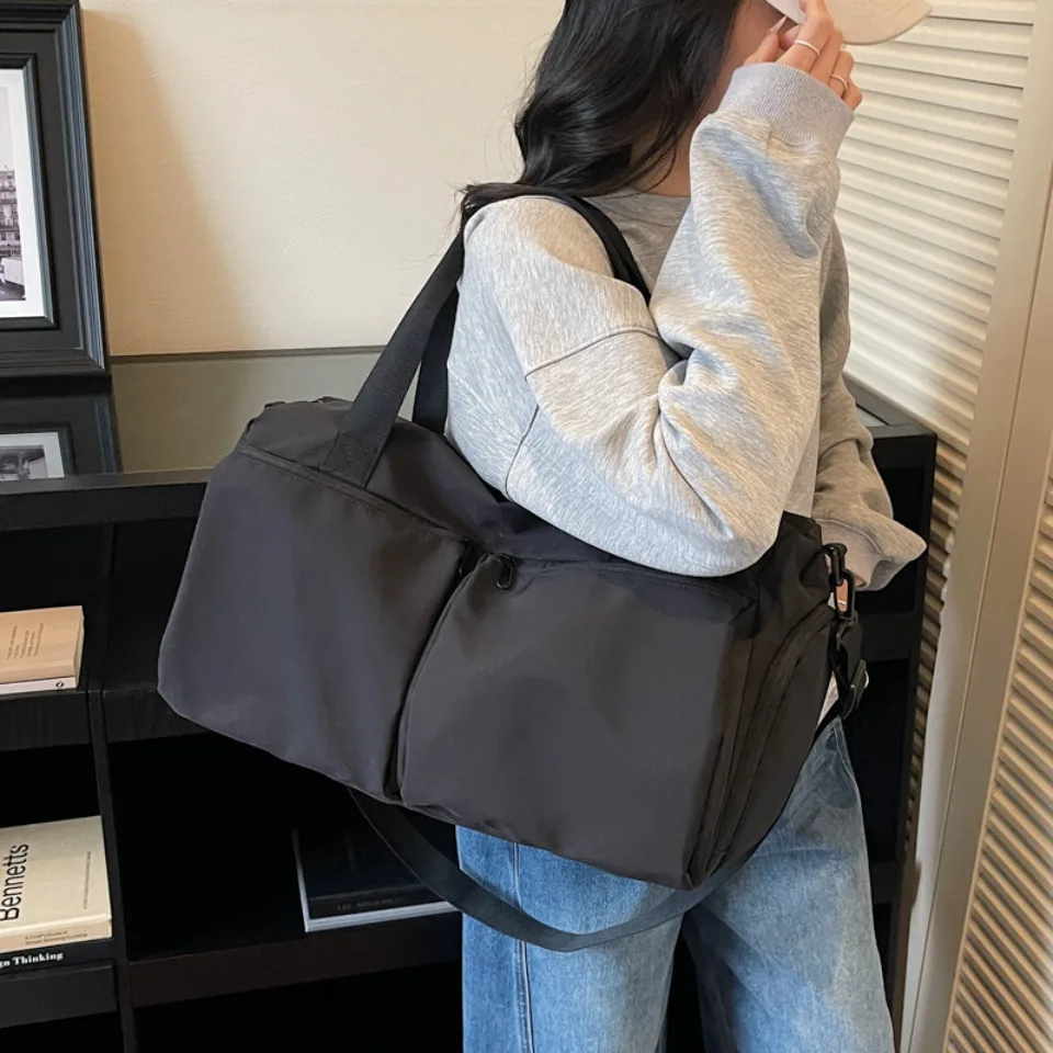 

Женская спортивная сумка для спортзала, дорожная сумка для сухих и влажных вещей, многофункциональная сумка-тоут для плавания, наплечная сумка для выходных, фитнеса, йоги, обуви, повседневная сумка