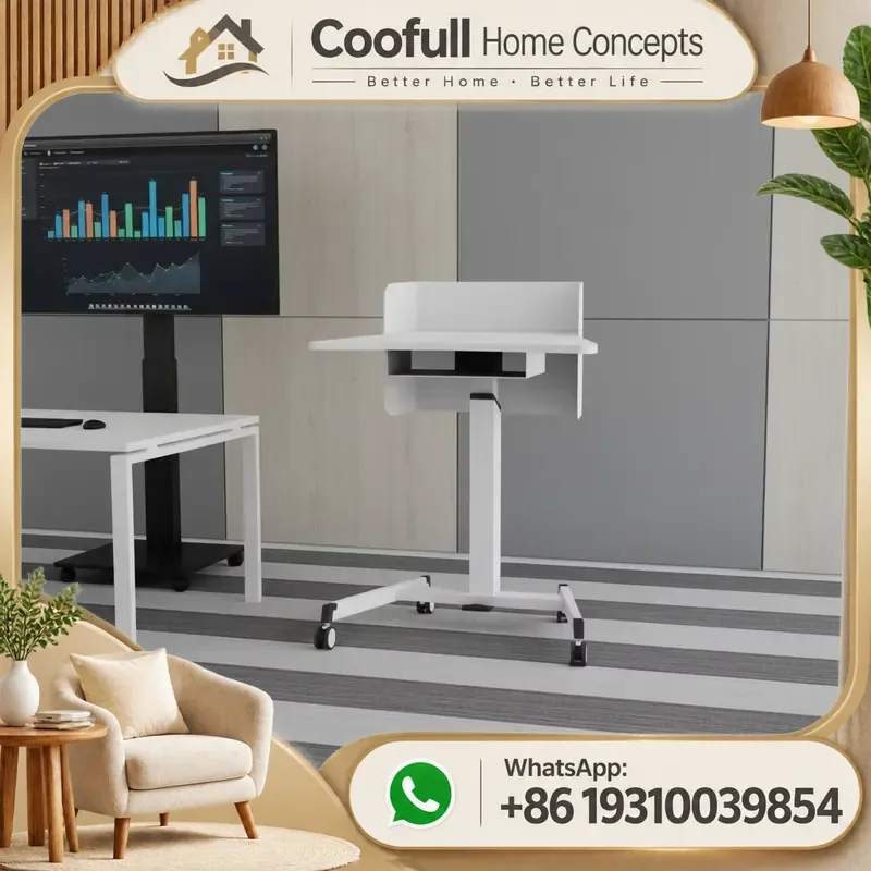 Height Adjustable Electric Standing Desk Metal Ergonomic Computer Table For Office Home Workstation Modern Lifting Lectern