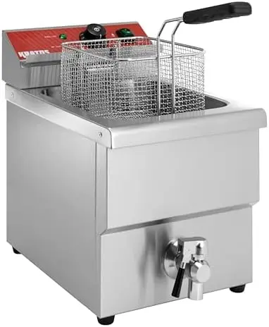 29Y-015 상업용 전기 조리대 프라이어, 15lb. 용량, 208/240V, 3500W, 바구니 1개