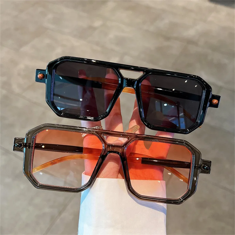 

Luxury Brand Designer Square Sunglasses Women For Men 2023 Vintage Fashion Sun Glasses Trendy Punk Classic Shades Frame UV400