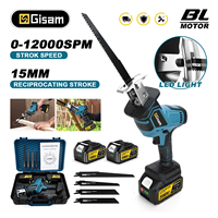 Gisam 12000Spm Brushless Reciprocating Saw 3600W Cordless Electric Chainsaw Wood Metal Cutting Tools For makita 18v battery pins