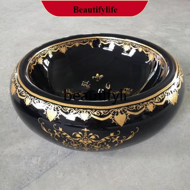 

B185 Boutique art basin High-end wood grain, marble grain art basin