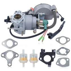 Dual Fuel Carburetor Turn UP Kit For Honda GX360 GX390 GX420 188F 190F Motor Engine Generator 13HP 4.5KW 5.5KW