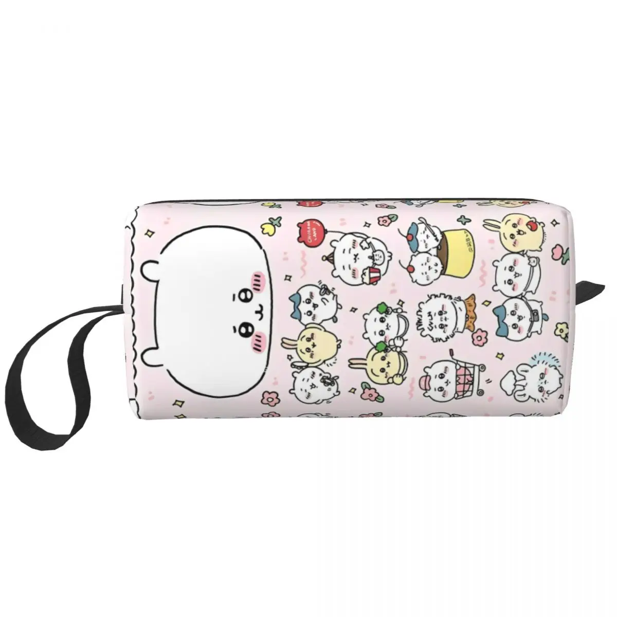 Cute Chiikawa Kawaii Cartoon Makeup Bag Large Cosmetic Bag Men Women Japanese Anime Toiletry Bag Dopp Kit