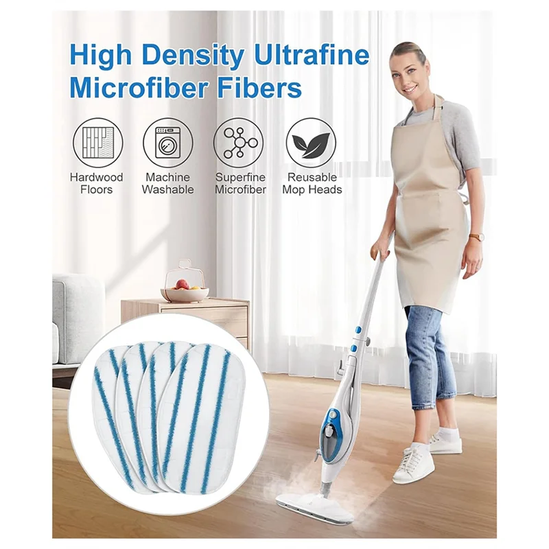 

B07B-Replacement Steam Mop Pads Replacement Pads Washable Reusable Steam Mop Pads For Steamer Floor Cleaning