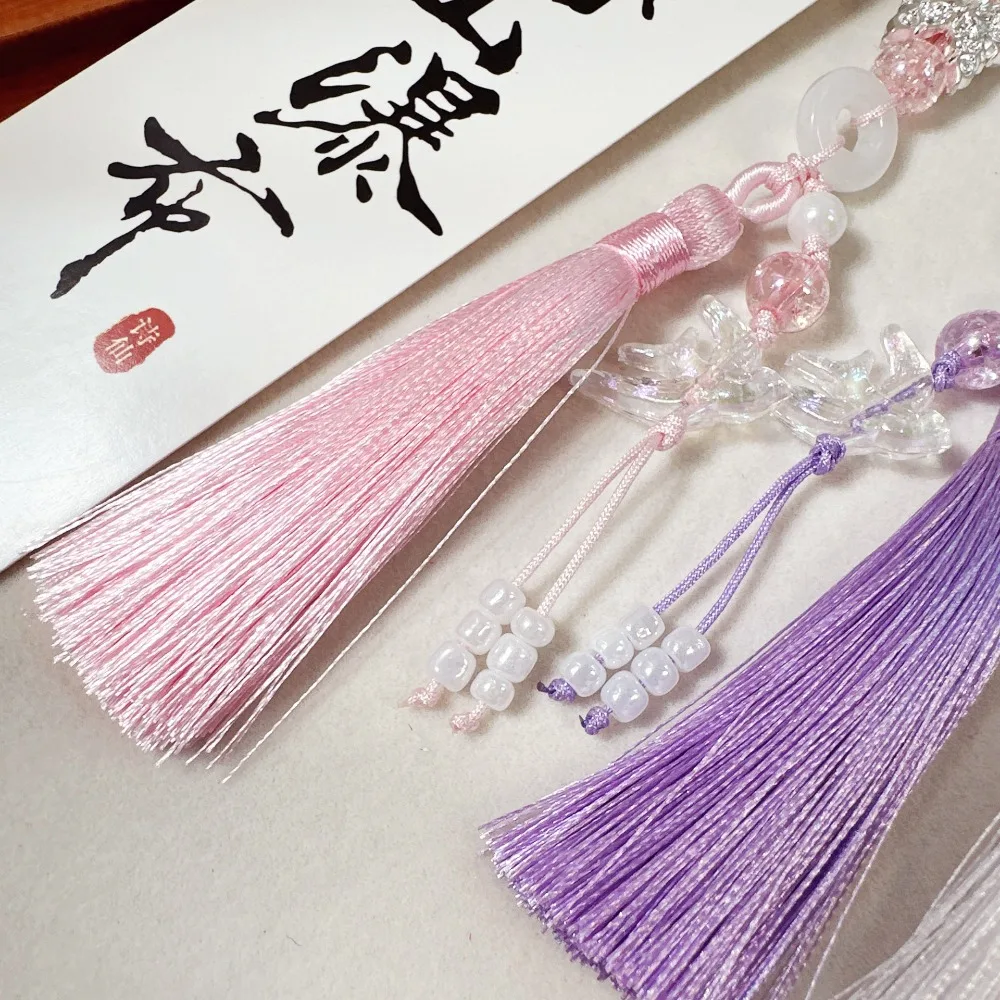 

Новый китайский стиль, серебряная бабочка, счастливая пряжка, аксессуары для рюкзака с кисточками, сумки, ремешок, подвеска «сделай сам», брелки, ремни для мобильных телефонов