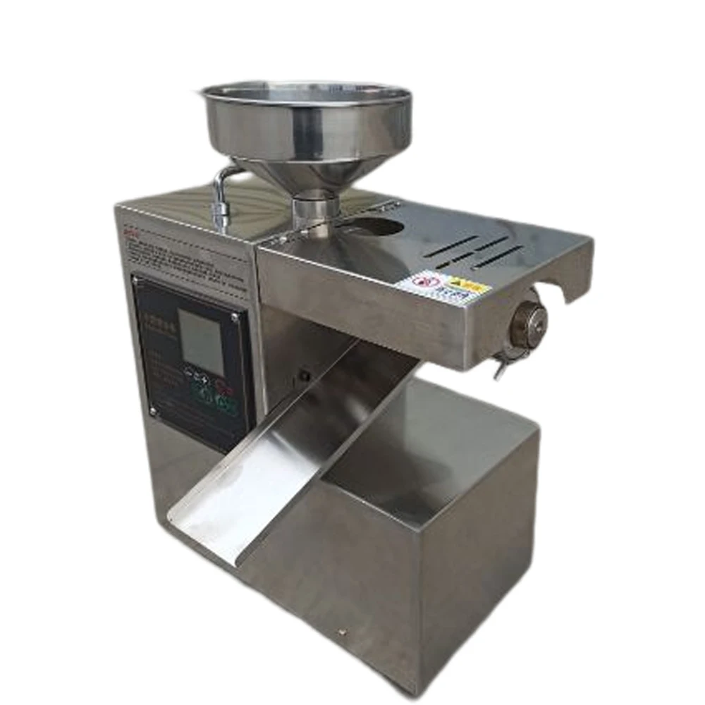 상업용 스테인레스 스틸 오일 프레서, 가정용 오일 프레스 기계, 높은 오일 추출률, 노동 절약 추출기, 영어 패널