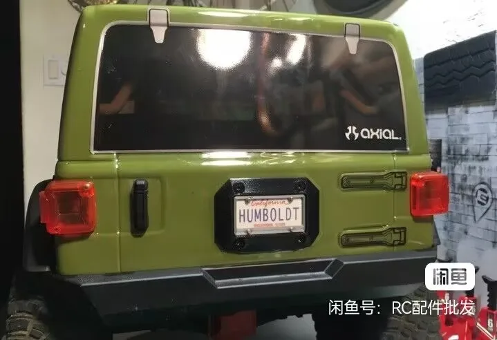 1/6 SCX6 Jee JLU Wrangler 4X4 RTR لوحة ترخيص غلاف السيارة الزاحف الصخري المصقول