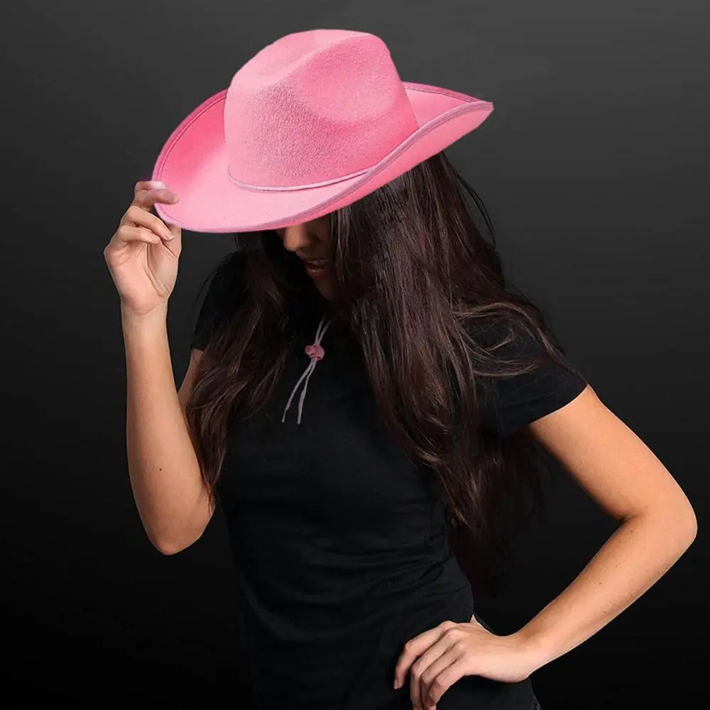 Funny Cowboy Accessory Cowboy Hat Cosplay Costume Party Felt Princess Hat Performance Cowgirl Hat Birthday