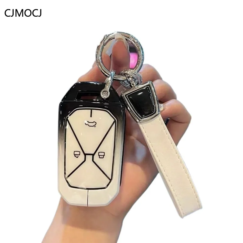 

Premium Zinc Alloy Key Cover Case for Kaiyi Kunlun IHD/1.5T/1.6T/C-Series 300 Skyline - Protective Key Fob Shell Keybag Keychain