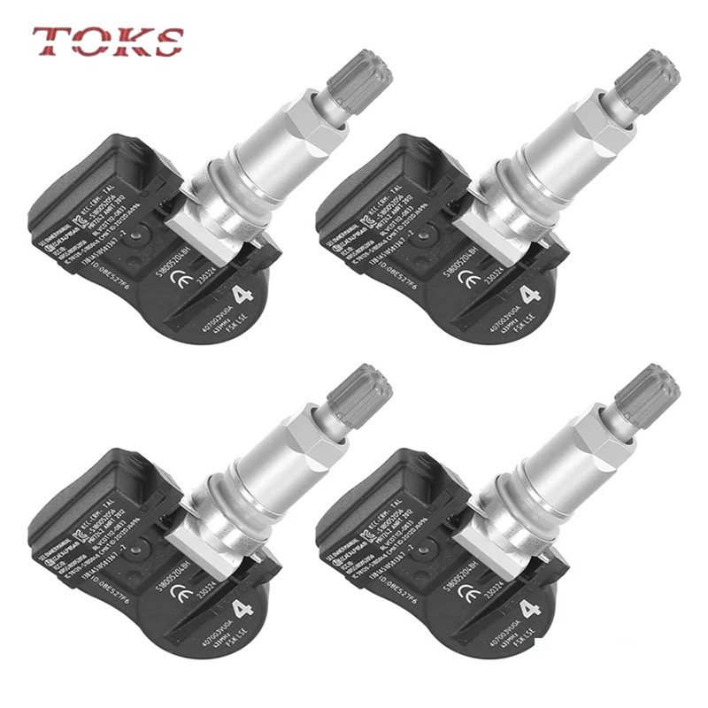 4X 40700-3VU0A FOR Nissan Qashqai Teana Tiida Almera Atleon Cabstar NP300 Pulsar Sentra 433MHz TPMS SENSOR 407003VU0A 407003VU0B