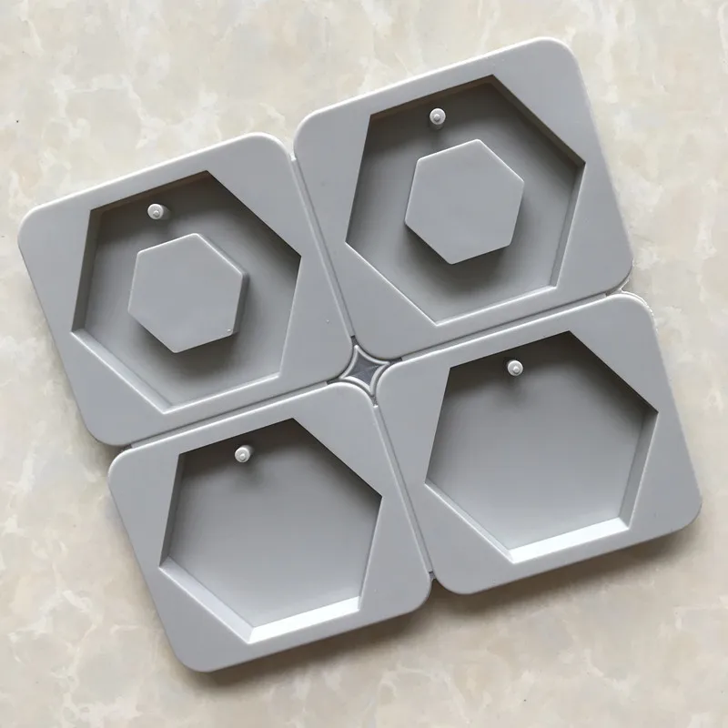 4 in 2 Groups of 6 Sides, Silicone Aromatherapy Plaster Mold XG788