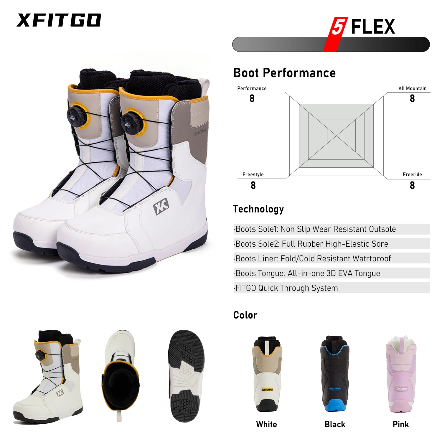 

Full Set Snowboard With Bindings And Boots