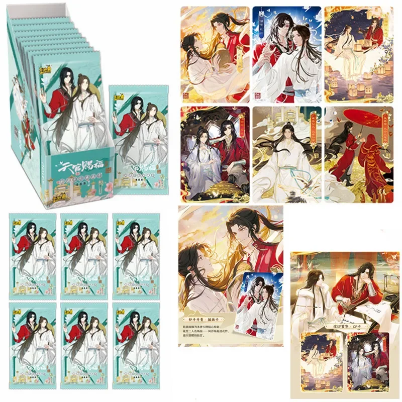 Tarjeta KAYOU Tian Guan Ci Fu divertida Hua Cheng Xie Lian paquete especial años tarjeta de colección juguetes para niños regalos