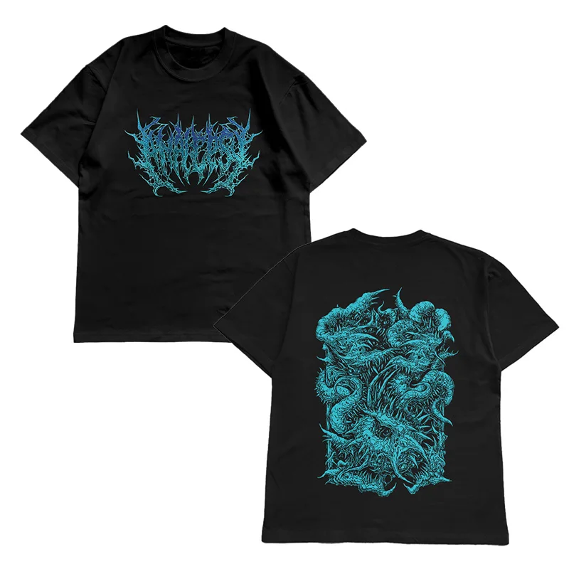 

Футболка Analepsy с металлической лентой, мужская летняя модная уличная трендовая хлопковая удобная свободная мужская и женская одежда с короткими рукавами