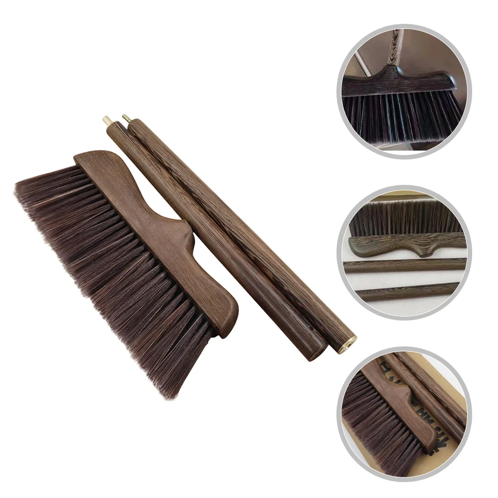 

Garden Broom Manual Bedroom Dustpan and Brush Outdoor Wooden Indoor