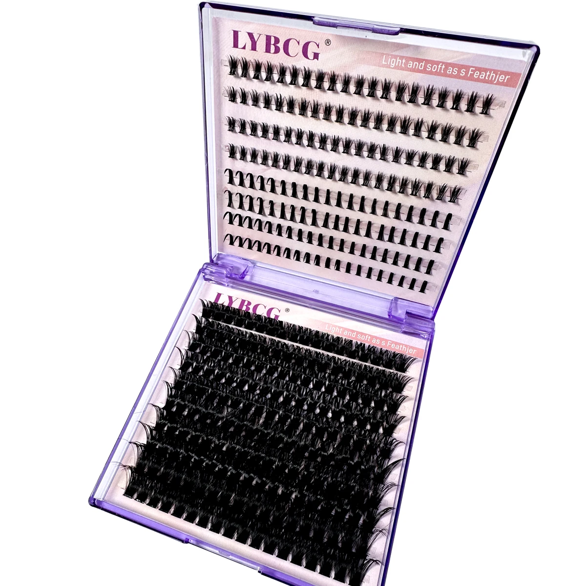 20 صفوف الرموش الصناعية مجموعات المسامير و أسفل جلدة DIY بها بنفسك مانغا العنقودية رمش ملحقات مقاوم للماء الرموش الفردية مجموعات