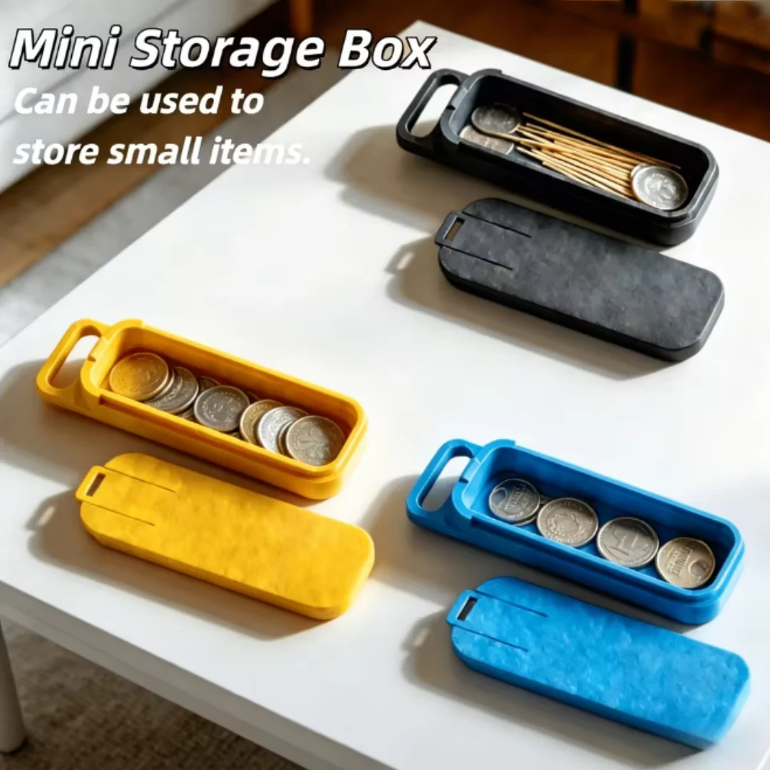 1/3Pcs Multi Functional Storage Box, mini Collection Storage Box with Pull-Out Cover, Novelty Coin Storage Box