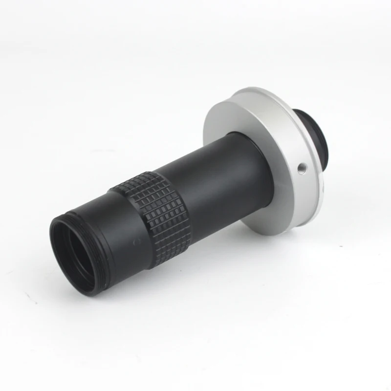 Industrial Microscope 5X-130X C-mount Lens Large Field of View High Working Distance Monocular Video Magnifying Glass