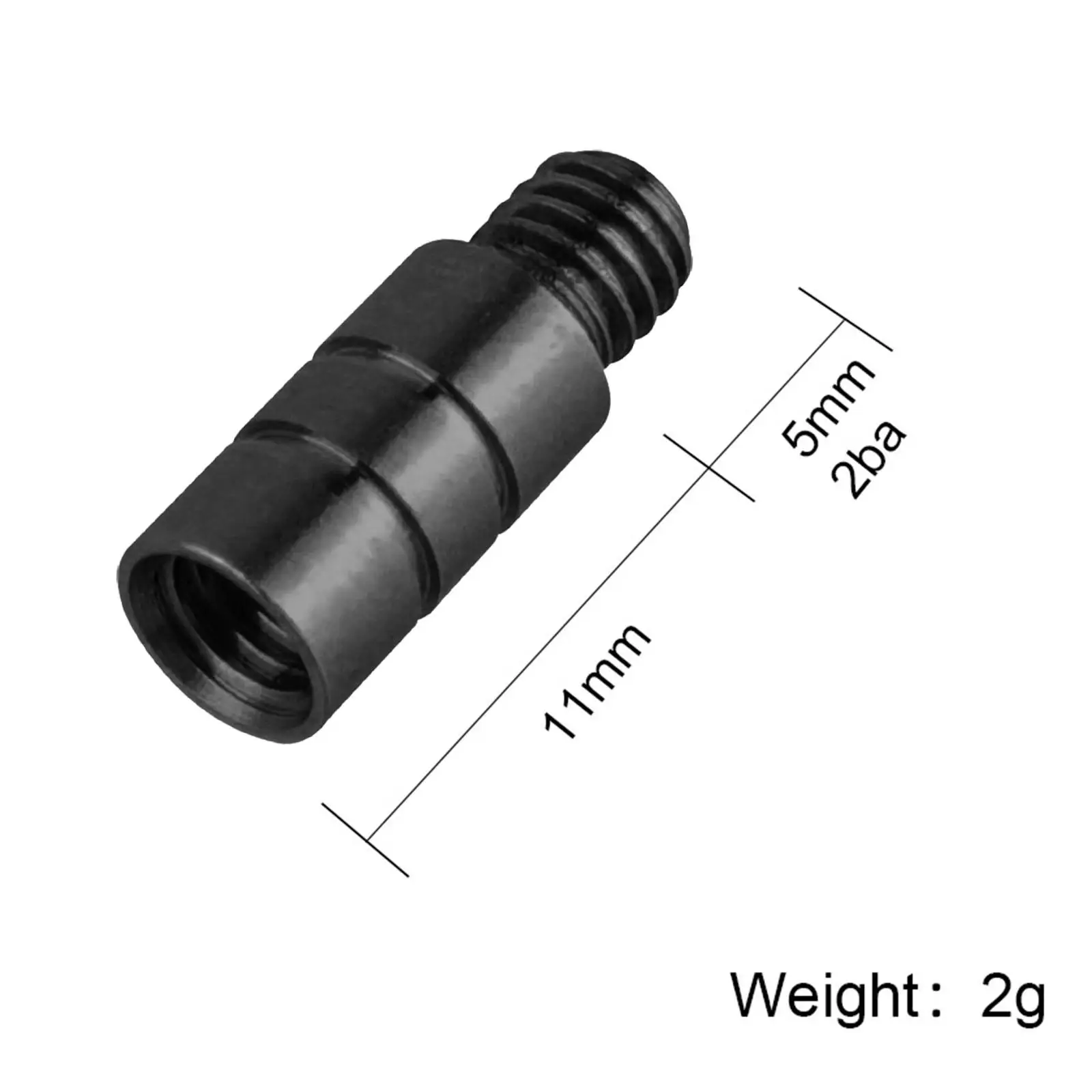 Poids de fléchettes pour fléchettes souples et en acier, matériel de raccords, filetage 2BA, 5x