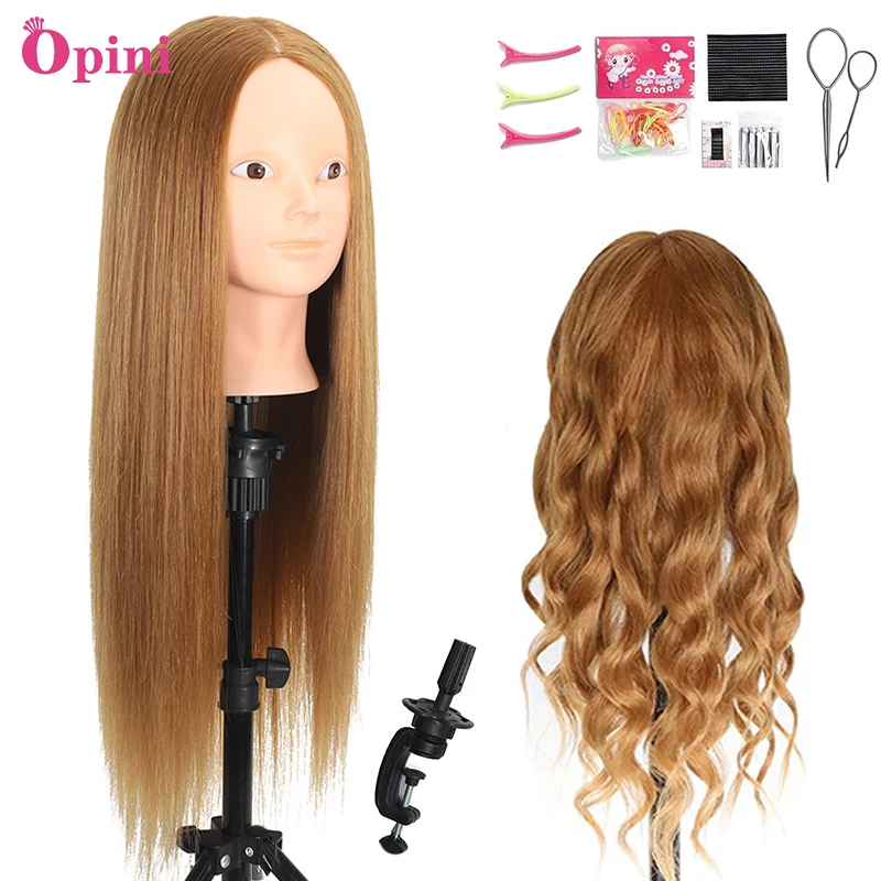 

Голова манекена, человеческие волосы, 80% настоящие волосы, косметологическая голова манекена, кукольная голова для волос и макияжа, голова манекена