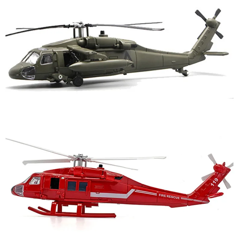 

1:64 Alloy Armed Helicopter Diecast Model Toy Flying Airplane Simulation Collection Kids Gifts Toys With Sound &Light