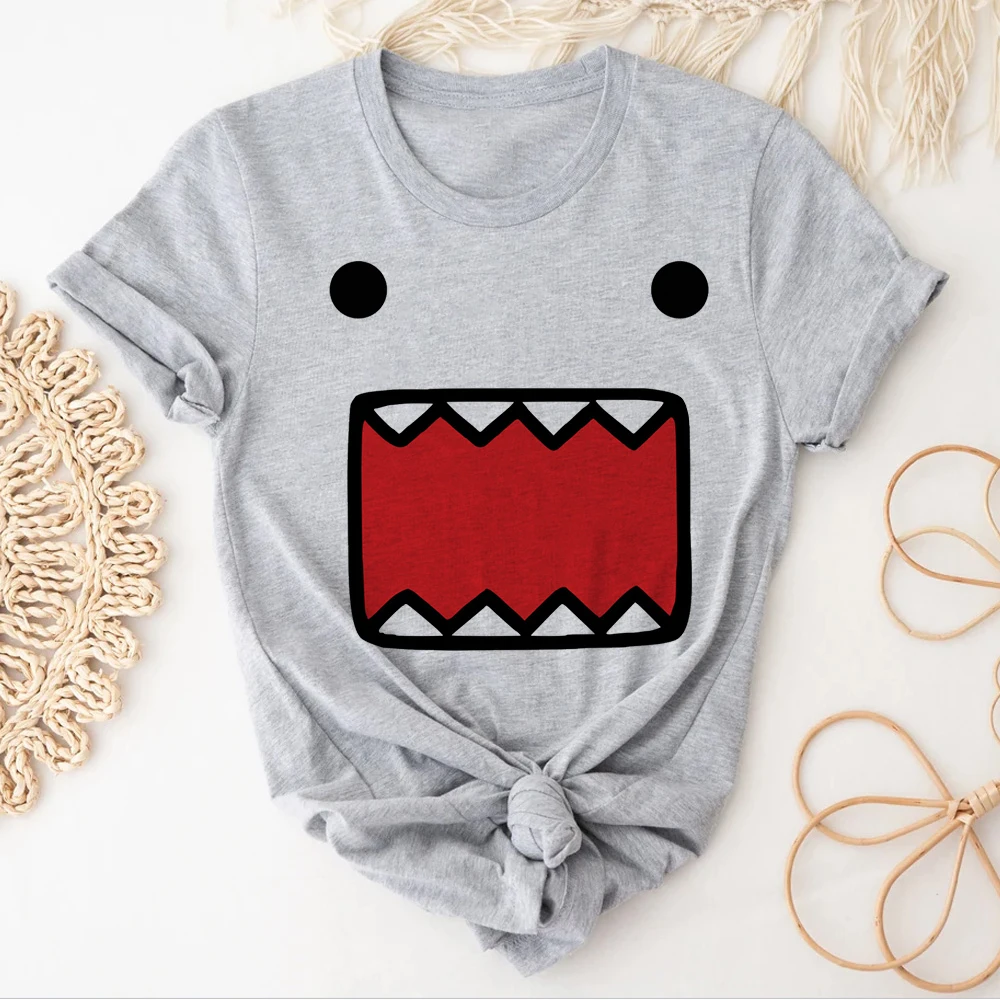 Domo Kun t-shirts women quick dry Tee girl graphic 2000s designer clothing