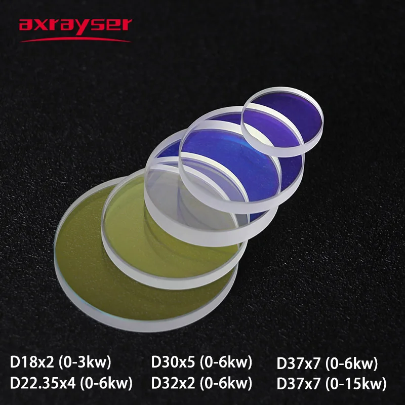 Axrayser Laser Lenses WSX Protective Windows Original D18x2 D30x5 D37x7 15KW Optical Fused Silica JGS1 ND18 MN15 NC12 NC30 NC60