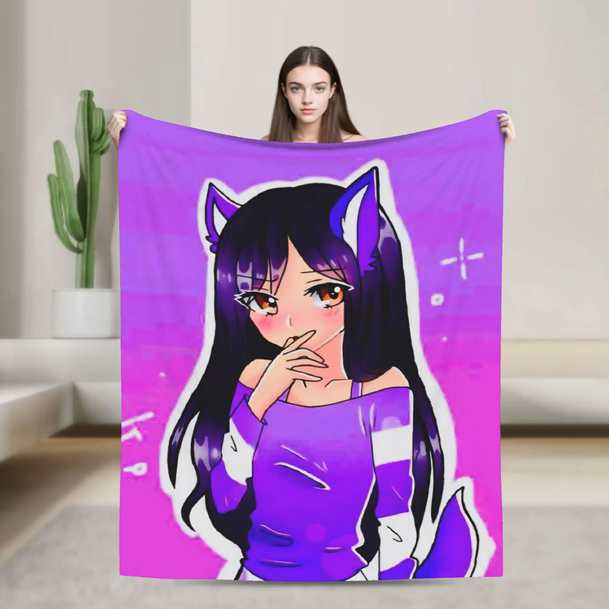 Meows Cat    APHMAUS Blanket Fleece  Super Warm Throw Blankets for Outdoor Travel Bedroom Quilt