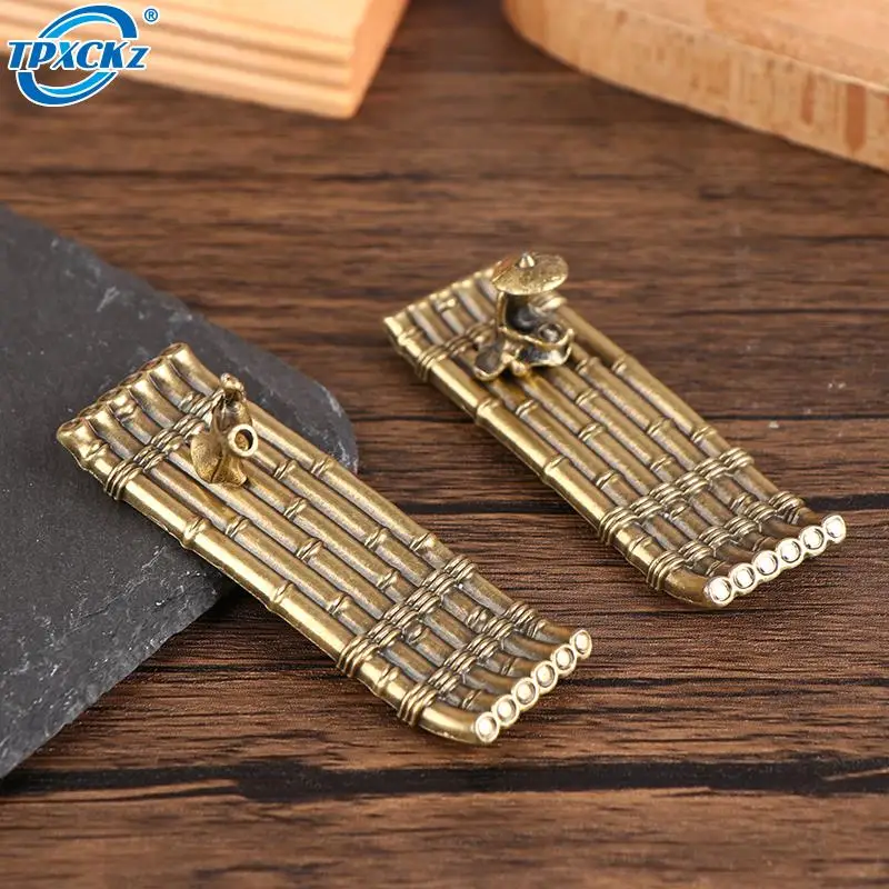 Vintage Bronze Small Incense Burners Ornaments Bamboo Raft Incense Base Incense Stick Holder Stand Tray Ash Catcher Plate