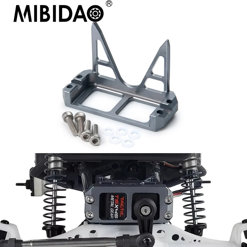 

MIBIDAO Aluminum Alloy Above Axle Servo Mount Protector Cover for Axial Wraith 90048 1/10 RC Crawler Car Truck Upgrade Parts