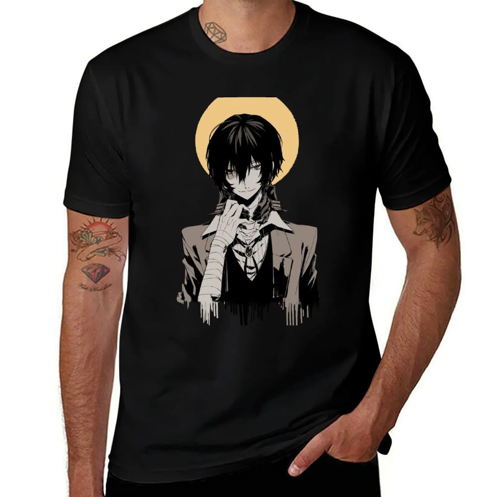 

tshirt T-Shirt Dazai cotton Osamu 100% Bongou Stray designer t shirts Dogs tshirt - man